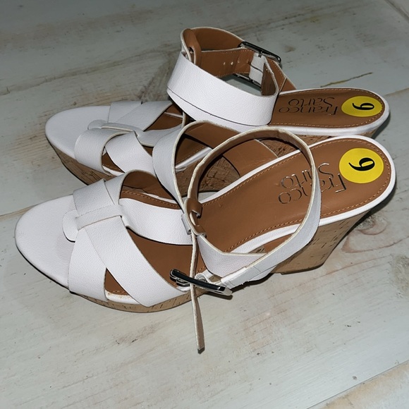 Franco Sarto Cork Wedge Sandals size 9 NWOT - Picture 2 of 8